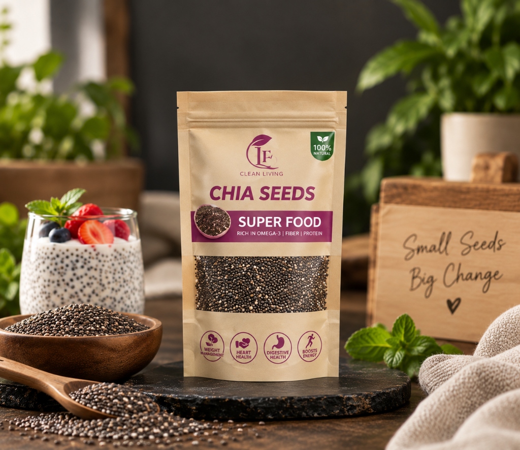 LF Clean Living Organic Chia Seeds